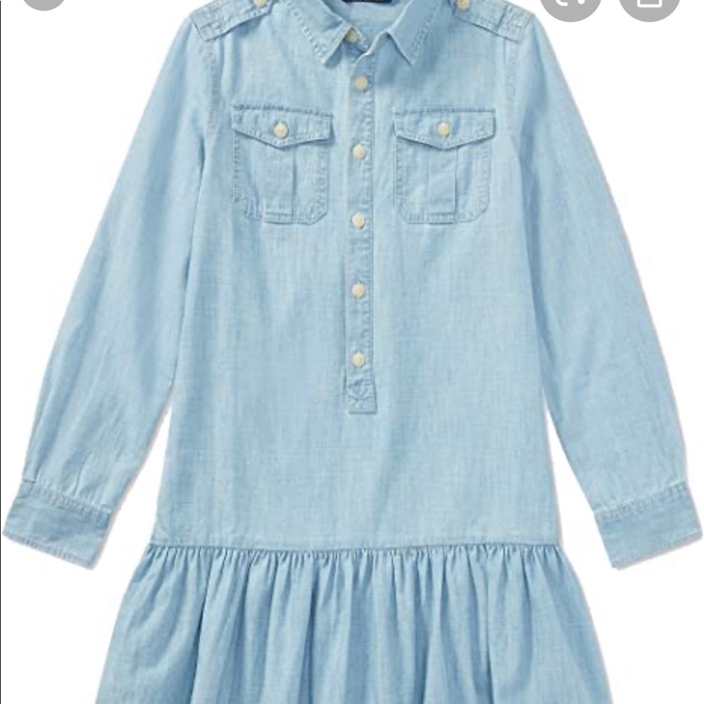 Polo Ralph Lauren Girls jean dress. Size 8